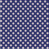 Tricoline Margaridas Azul Marinho