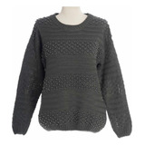 Tricot Feminino Bordado Com