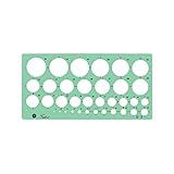 Trident D 2 Gabarito Circulografo Milímetros 35 Círculos Acrílico Cristal 2 00 Mm