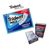 Trident Max 4x Mais Goma De Mascar Hortelã Fresca C 14 Und