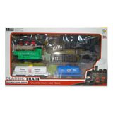 Trilho De Trem Com Cabines A Pilha 18 Pçs N2441536   Quanhe