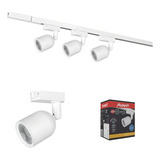 Trilho Eletrificado Branco 1m 3 Spots 7w Avant Elegance Cor Branco Frio
