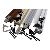 Trilho Porta Sanfonada Pvc 1 50mt Cinza 6 Pino 3 Sup