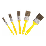 Trincha Pincel Pintura Parede Tinta Kit C 5 Compel Promocao