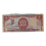 Trinidad And Tobago Bela Cédula De 1 Dollar 2002 Fe