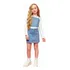 Trio  Blusa Em Cotton Com Top E Saia Em Jeans Infanti 72429