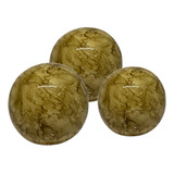 Trio Bolas Decorativas Ceramica