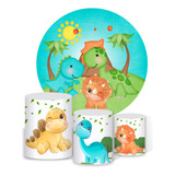 Trio Capas Cilindro Painel Dinossauro Baby Veste Facil