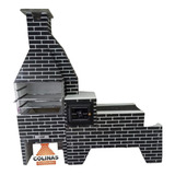 Trio Churrasqueira 75cm Forno E Fgão A Lenha Pre Moldado