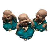 Trio De Budas Monge Cego Surdo