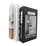 Trio De Caixas Livro Fake Decoração Arquitetura Design