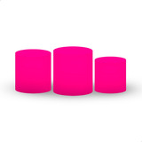 Trio De Capas Mesa Cilindro Pink