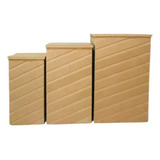 Trio De Mesa Desmontável Diagonal R Provençal Mdf Decorações