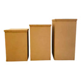 Trio De Mesas Desmontável Liso Provençal Mdf Decorações