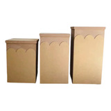 Trio De Mesas Desmontável Nuvem Provençal Mdf Decorações