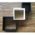 Trio De Nichos Integrados Branco E Preto Mdf 15mm