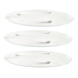 Trio De Pratos 32 30 E 25cm Para Bolos Doces Frios Buffet