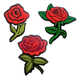 Trio De Rosas Aplique