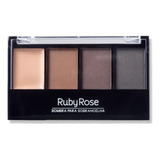 Trio De Sombras P Sobrancelha Com Pincel E Primer Ruby Rose