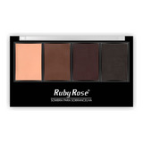 Trio De Sombras Para Sobrancelhas Com Primer Ruby Rose