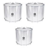 Trio De Surdos Axé Timbra 18 20 E 22 Pol 40cm Profissional