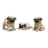 Trio Estatua Cachorro Filhote