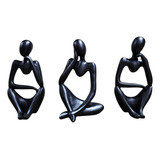 Trio Estatua Pensador Escultura
