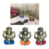 Trio Ganesha Hindu Deus Sorte Prosperidade