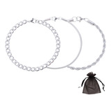 Trio Kit Pulseiras Masculinas