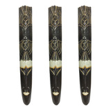 Trio Máscara Carranca Enfeite Decorativo Bali 3pcs 1m