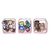 Trio Mini Box De Organizadores De Brinquedos Cor:rosa