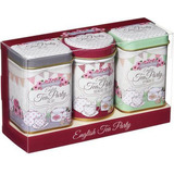 Trio Mini Latas Chá Inglês Granel English Tea Party Premium
