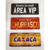 Trio Placas Decorativas Carro