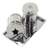 Trio Star Manicure Podólogo Esteticista Algodão Bandeja Inox
