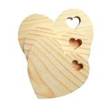Trio Tabua De Coração Kit P M G Frios Porções Petiscos Decoração Cozinha Madeira Pinus