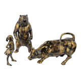 Trio Touro Com Urso
