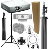 Tripé 2mt Câmera Webcam Projetor Estúdio Iluminação Datashow
