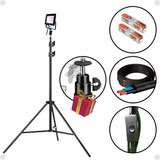 Tripé C Suporte Universal Iluminação Holofote Refletor Led