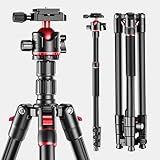 Tripé De Câmera Profissional De 180 Cm Cabeça Esférica Compacto Leve Para Viagem DSLR SLR Tripé E Monopé Com Bolsa De Transporte Compatível Com Binóculos Canon Nikon E Telescópio A Laser