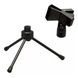 Tripé De Mesa Mini Suporte Pedestal Para Microfone Bm800 Etc