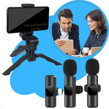 Tripé De Mesa Para Celular 2em1 microfone De Lapela Sem Fio