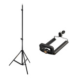 Tripé P Celular Universal Telescópico 2 1m C Suporte