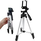 Tripé Para Celular Profissional Ajustável Extensível 35-103cm Suporte Universal Compatível IPhone Android Cabeça 360 Leve Portátil Para Câmera