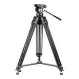 Tripé Profissional Kingjoy Vt 2500 Cabeça Hidráulica Fluida