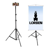 Tripé Profissional Para Flash E Iluminação Altura Máxima De 230cm Estável E Resistente Rosca Universal 1 4 Para Câmera E Estúdio Marca Lorben