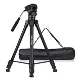 Tripé Profissional Wv 1500 C Cabeça Semi Hidráulica Até 4kg Cor Preto
