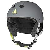 Triple Eight Capacete De Snowboard E Esqui Padrão Halo Snowboard Certificado De Segurança Com Ajuste De Discagem Carbono Pequeno Médio