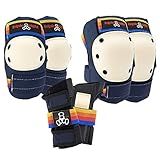 Triple Eight Conjunto De Almofadas Para Adulto Criança Saver Series Com Protetores De Joelho Cotovelos E Protetores De Pulso Para Skate Bicicleta E Rolo Pequeno Pacific Beach