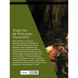 Triste Fim De Policarpo Quaresma Coleçao Grandes Mestres Da Literatura Brasileira De Barreto Lima Editora Lafonte Capa Mole Edição 1 Edição 2018 Em Português