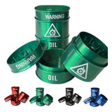 Triturador Dichavador De Metal Tambor De Óleo Vermelho Cor Verde